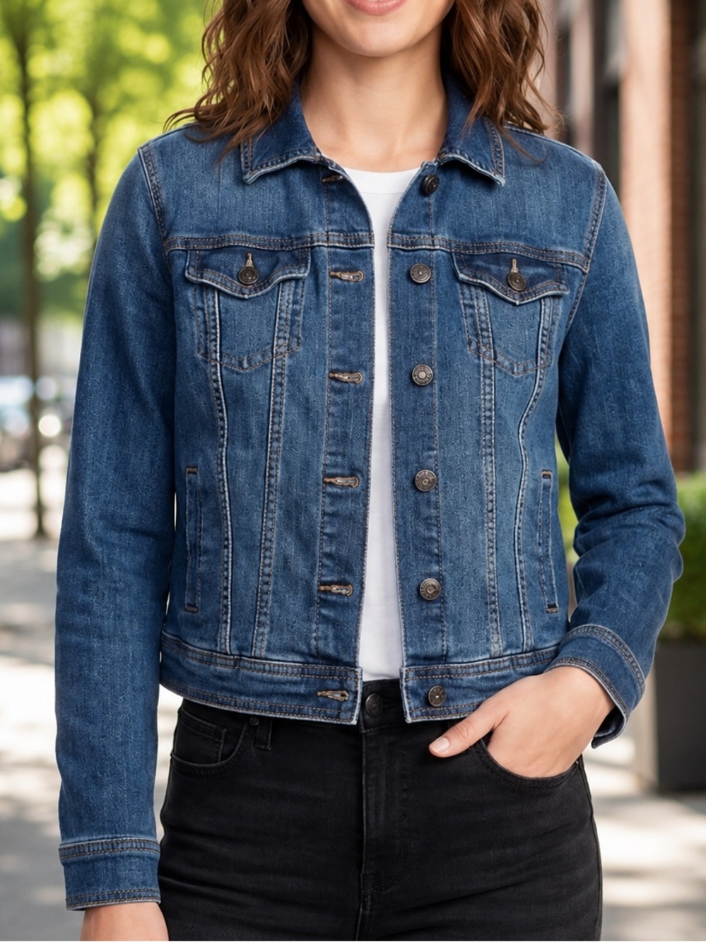 Old Navy Dark Blue Denim Jacket